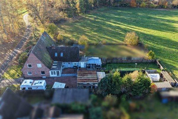 Luftaufnahme - idyllische, naturnahe Lage
