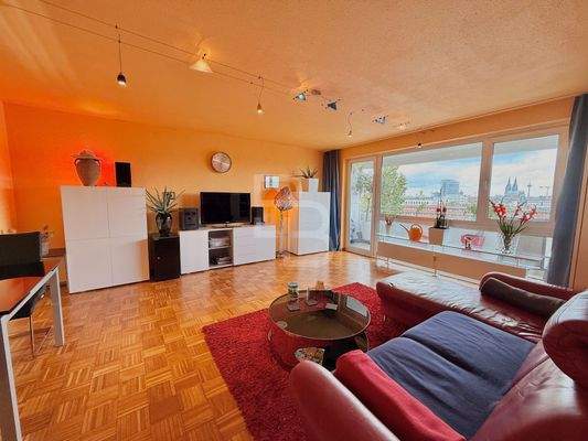 Wohnzimmer mit Domblick