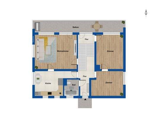 Grundriss Obergeschoss