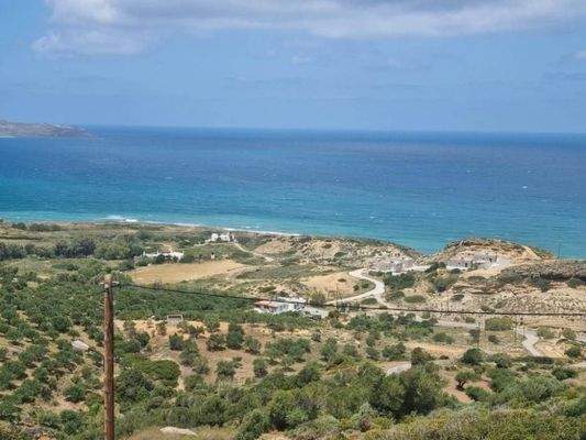 Kreta, Roussa Ekklisia: Großes Baugrundstück mit Meerblick zum Verkauf
