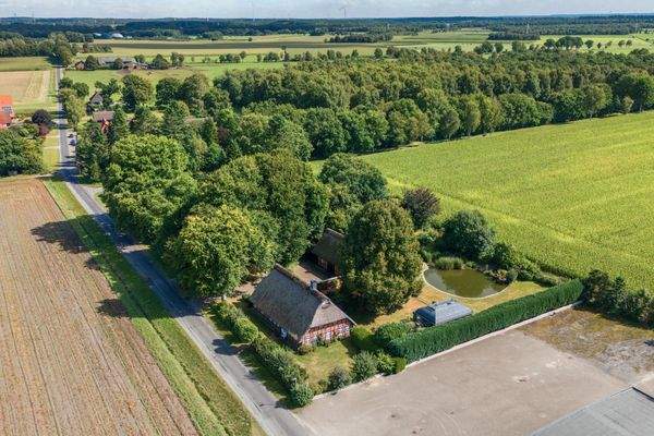 Lustansicht Reetdachensemble