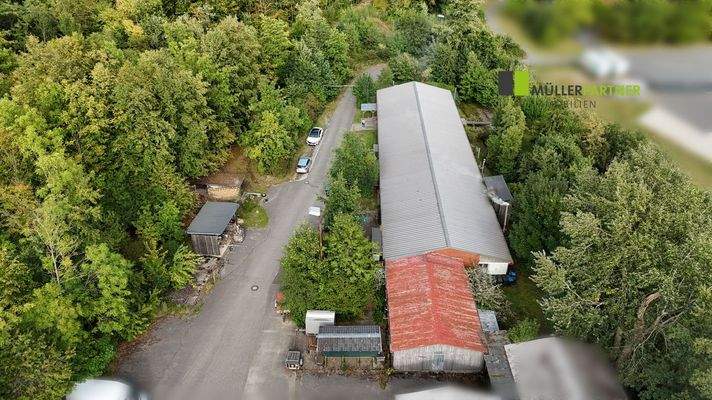 Giebelansicht Drohne