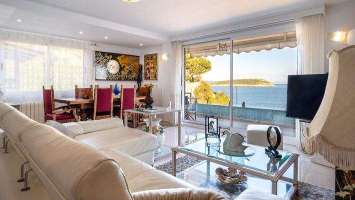 Cala Vinyes Mallorca Erdgeschosswohnung zum Verkauf Wohnzimmer BHHS-BAL-0695