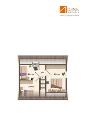 GR Dachgeschoss visuell als 2D Ansicht aufbereitet