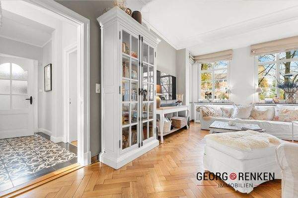 25.) EFH/Villa HP | Eingang zum Wohnzimmer, Flur