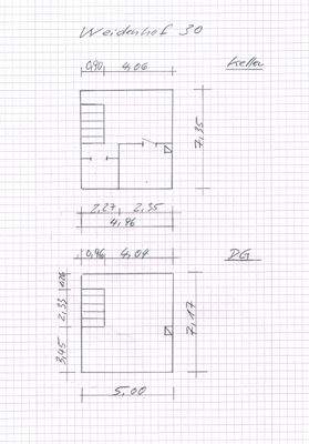 Grundriss Dachgeschoss Kellergeschoss