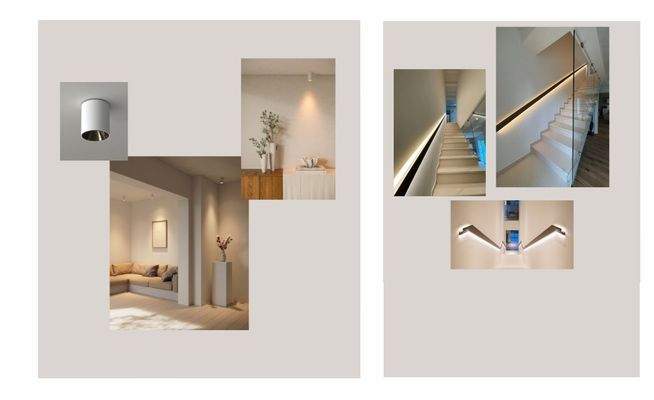 Beispiel Vorschlag Lichtkonzept mit Handlauf