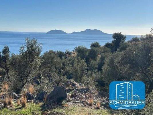 Kreta, Agios Georgios: Fantastisches Grundstück mit Baugenehmigung für ein Haus mit Gästehaus und Swimmingpool