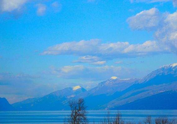 Blick von einem Balkon