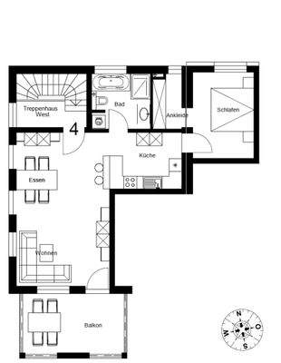Obergeschoss - WE 4 - links