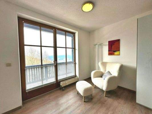 Schlafen mit Zugang auf den Balkon