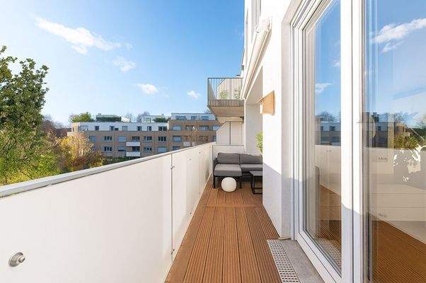 Balkon virtuell möbliert