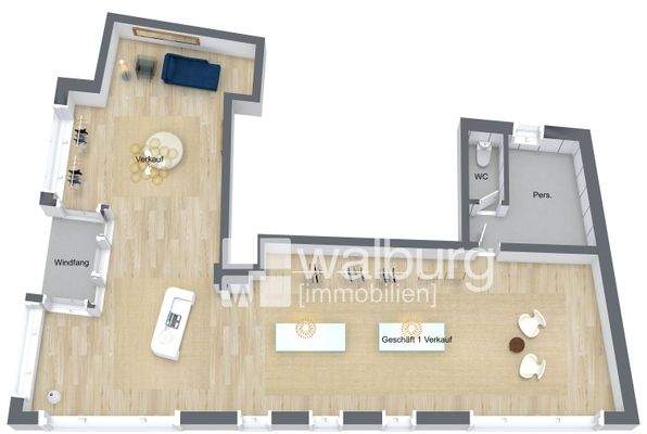 Grundriss Gewerbefläche