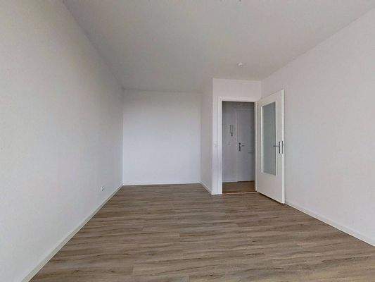 Ansicht II: Wohn- und Schlafzimmer