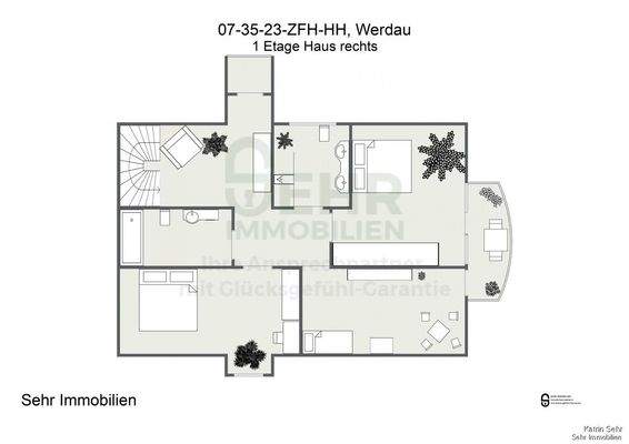 2D - 1 Etage Haus rechts