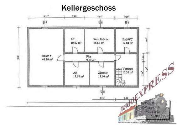 Plan Kellergeschoß
