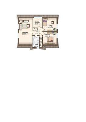 Obergeschoss Wohnhaus