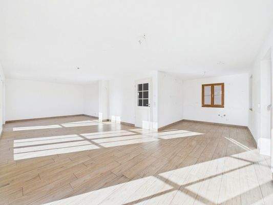 Wohn-, Ess- und Küchenbereich