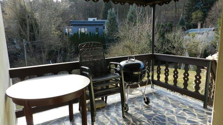 Terrasse mit Blick ins Grüne