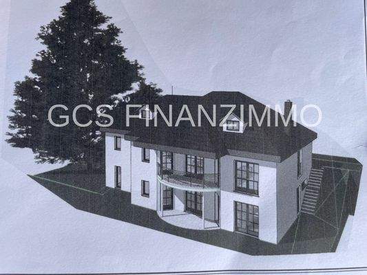 Zeichnung Gartenseite