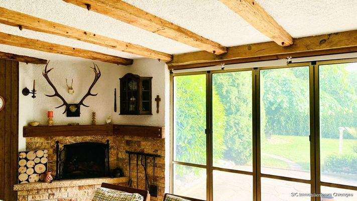 Freisitz mit Glasfaltwand