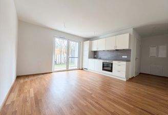 Wohnzimmer mit Küche