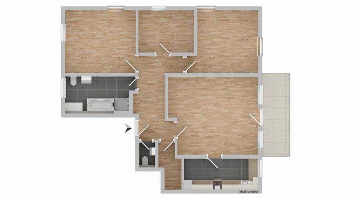 Grundriss unmöbliert