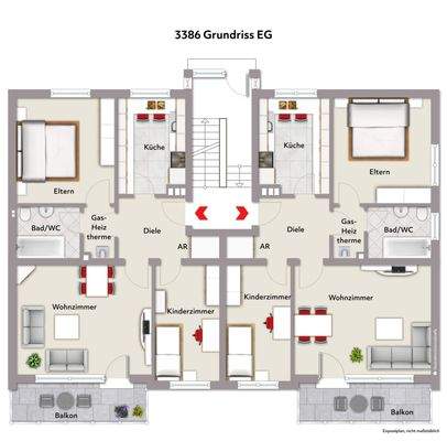 Grundriss EG -Wohnbeispiel-ohne Maßstab