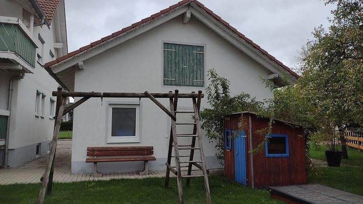 die hintere Garagenansicht