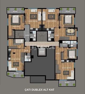 Apartments in a Complex near the Beach in Antalya Muratpaşa