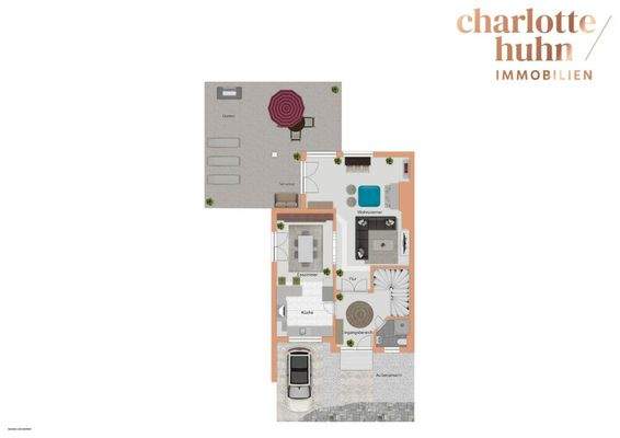 Erdgeschoss + Garten