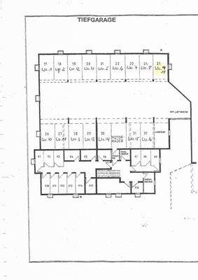 Grundriss Tiefgarage