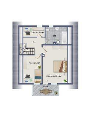 Grundriss Obergeschoss