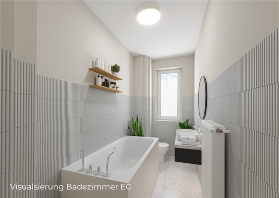 VISUALISIERUNG vom Badezimmer im EG