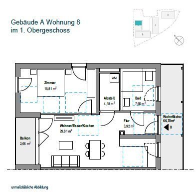 Grundriss Wohnung 8