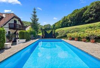 Niederösterreich-Klosterneuburg-Anwesen-Terrasse-Pool