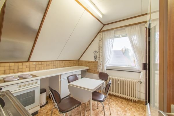Küche im Dachgeschoss