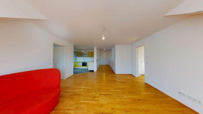 Blick vom Wohnzimmer