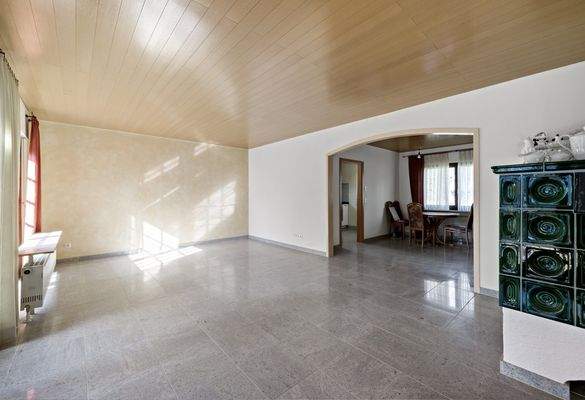 Wohnbereich mit Kachelofen