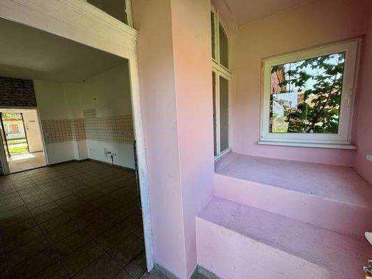 Blick vom Hintereingang