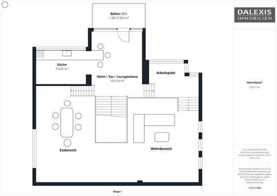 Grundriss obere Ebenen