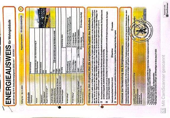 Energieausweis 20 Mietwohnungen
