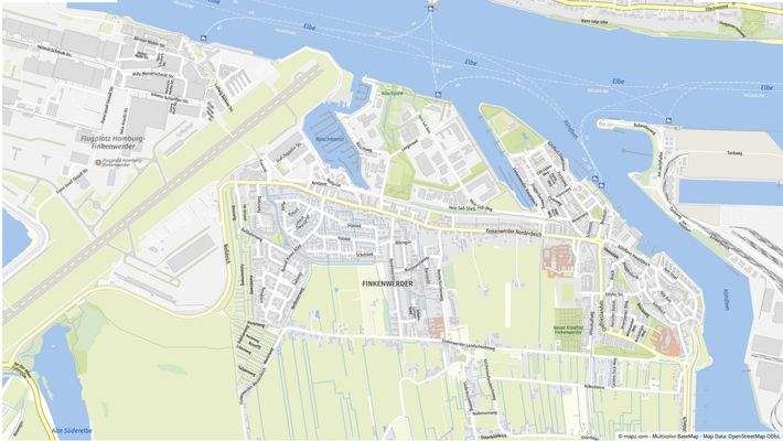 Geolyzer Kartenausschnitt