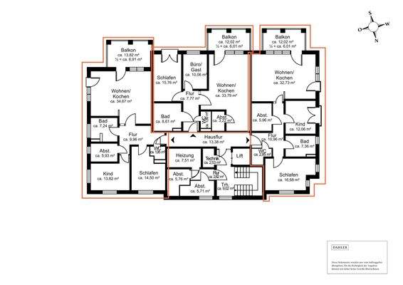 Grundriss Etage 1. OG