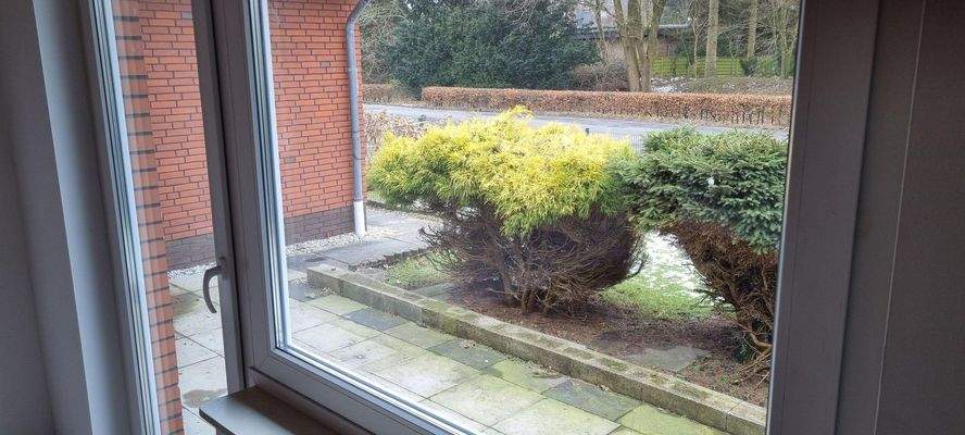 Blick aus Wohnzimmerfenster