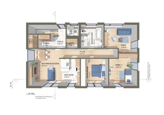 GRUNDRISS VON DEINEM NEUEN TRAUMHAUS 