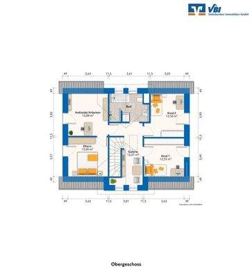 Grundrissskizze Dachgeschoss