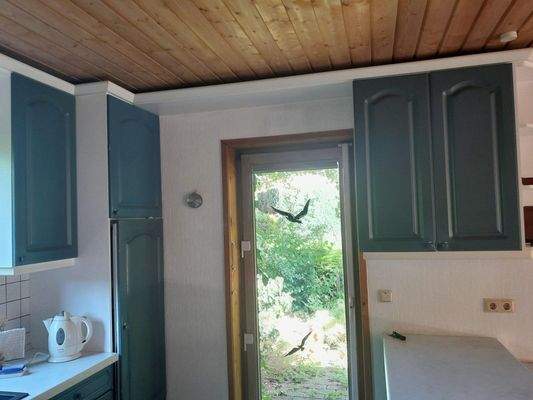 Tür zur Frühstücksterrasse