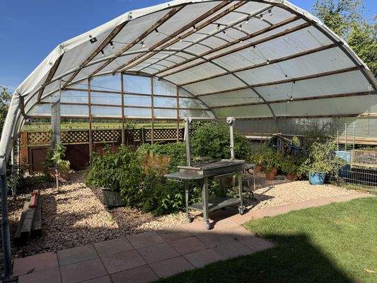 Offenes Gewächshaus