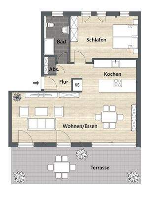 Grundriss Wohnung